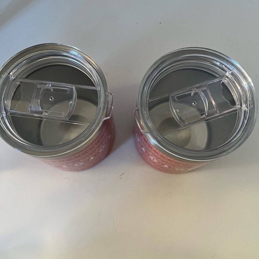 BROOKLYN STEEL CO. 12 oz Holiday Stainless Steel Wine Tumblers with Lids - Picture 11 of 12